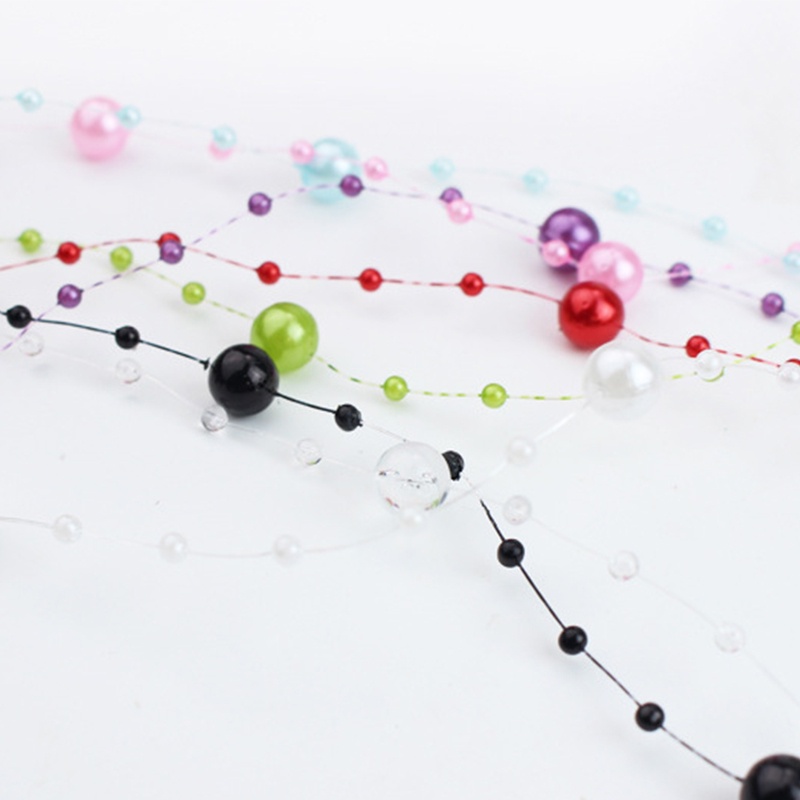 Chuỗi Hạt Ngọc Trai Nhân Tạo 30M 3 8mm Dùng Để Trang Trí Tiệc Cưới