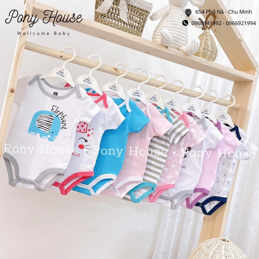 Body Chip Cộc Tay Bodysuit Be Lili Xuất Mỹ Chất Cotton Mềm, Mịn Cho Bé Trai Bé Gái Từ Sơ Sinh đến 9 Tháng