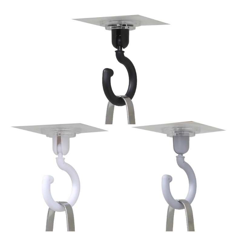 [Hàng mới về] Móc treo đồ gắn tường không cần khoan tiện dụng màu trắng xám đen