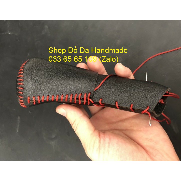 Bọc da cần số phanh tay Mitsubishi Attrage, mirage, triton, pajero số sàn da bò, bảo hành 12 tháng, nhiều mầu