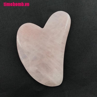 Miếng Gua Sha massage mặt bằng đá thạch anh
