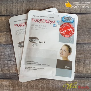 Mặt Nạ Giấy Dưỡng Da Ngọc Trai Purederm [01 Miếng/Gói 23g] [Hàn Quốc]