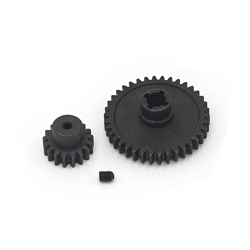 Bộ 2 Bánh Răng Kim Loại WLtoys A959 38T & Motor Pinion 17T Cho Xe Điều Khiển Tỉ Lệ 1 / 18