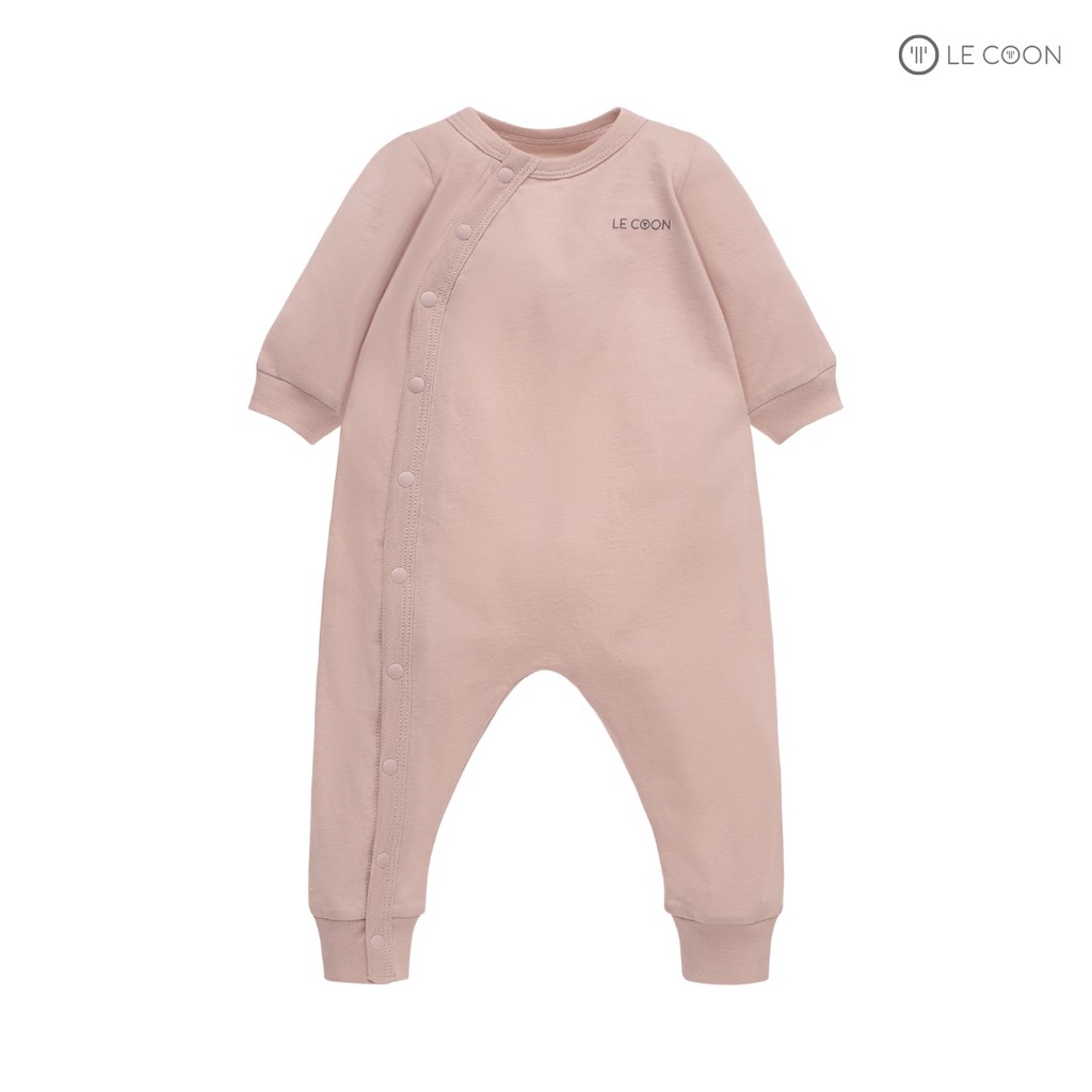Le Coon - Bodysuit dài cúc bấm vạt chéo cho bé trai bé gái LC0879