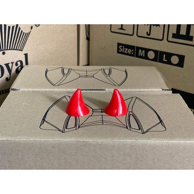 SỪNG MINI (1 CẶP )TIỂU QUỶ ĐỦ MÀU GẮN MŨ BẢO HIỂM CỰC CUTE