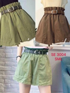 Quần đùi lưng thun kèm dây nịt