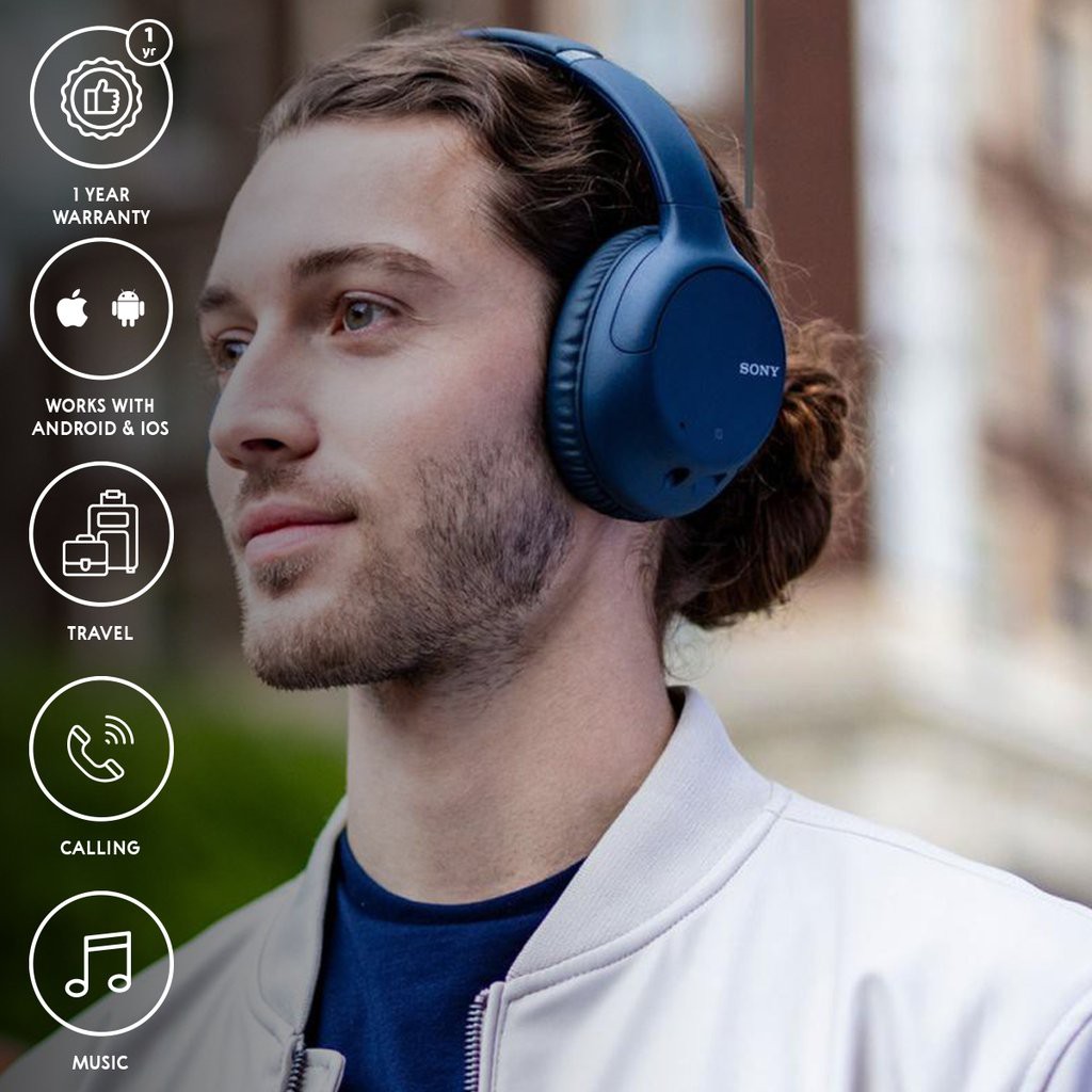 Tai Nghe Không Dây Chống Ồn Sony WH-CH710 - Chính Hãng