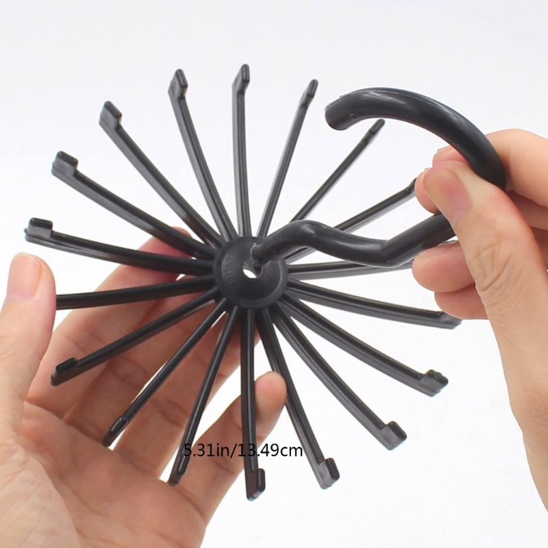 Giá Đỡ Cà Vạt / Thắt Lưng Xoay 360 Độ 18 Móc Tiện Dụng Cho Tủ Quần Áo