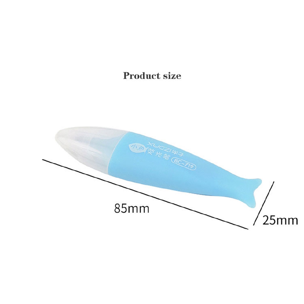 Set 6 bút đánh dấu 6 màu hình cá độc đáo