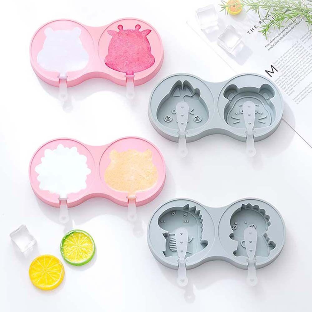 Khuôn Silicone Làm Kem Que Có Nắp Đậy Tiện Dụng