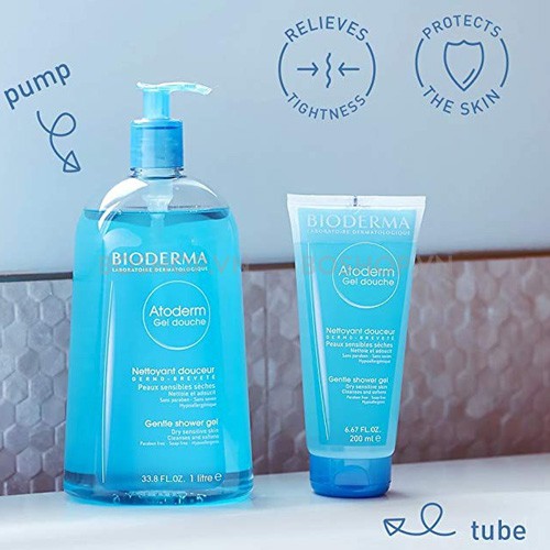 Gel tắm gia đình làm sạch và dưỡng da dịu nhẹ Bioderma Atoderm Gel Douche 500ml