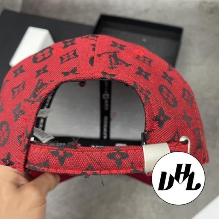 Mũ Lưỡi Trai Dệt in LV Gắn Logo Nổi Full Tem Khoá Gài Thời Trang Xịn Mịn Nam Nữ