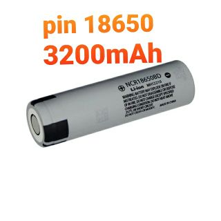 Pin 18650 panasonic đầu bằng. Đủ dung lượng 3200mAh