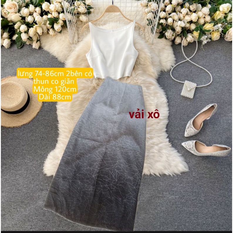 Chân váy dài 045
