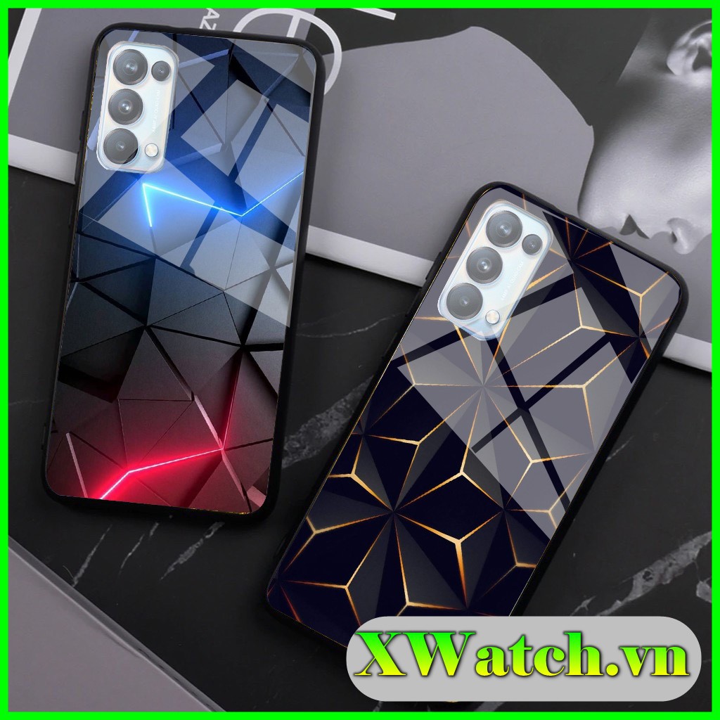 Ốp lưng phủ bóng Oppo Reno 3 Reno 5 Reno 4 pro A1k A3s A5s A5 2020 A9 2020 A31 2020 A52 A92 A53 A74 A93 Reno 2F K3 F9 3D