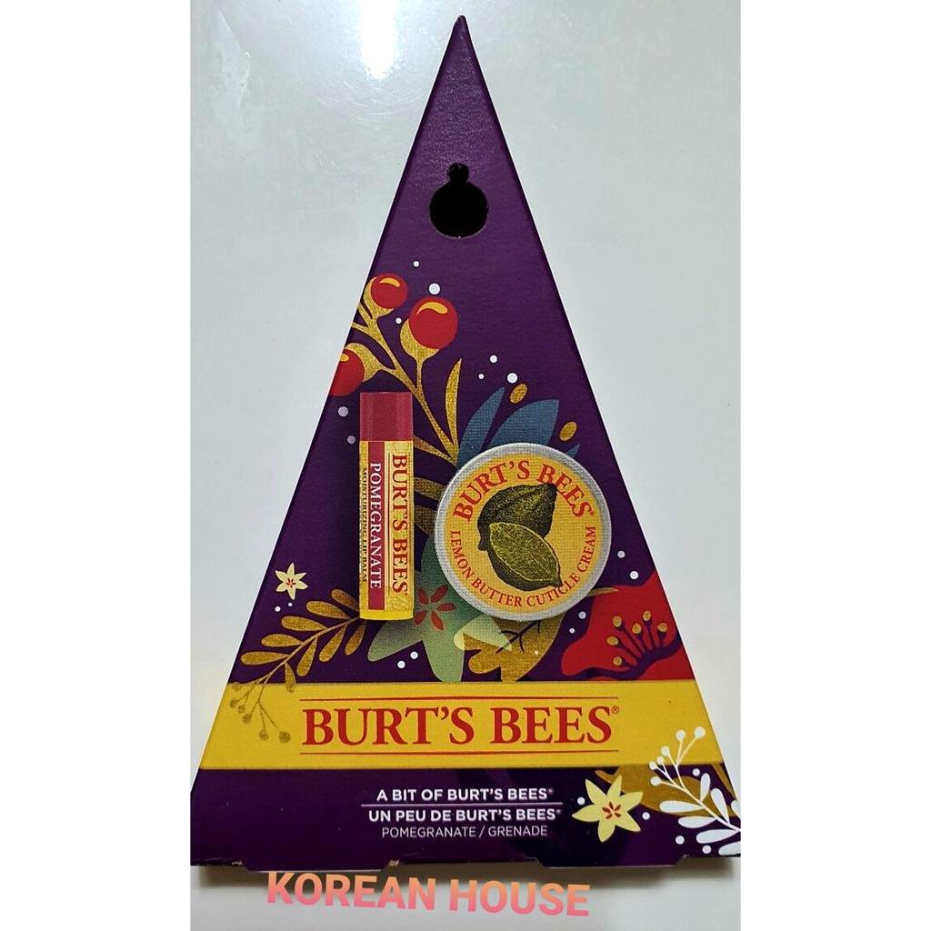 (Chính hãng) BURT'S BEE SET PHIÊN BẢN GIỚI HẠN SON DƯỠNG SÁP ONG VÀ SÁP DƯỠNG CUTICLE CREAM