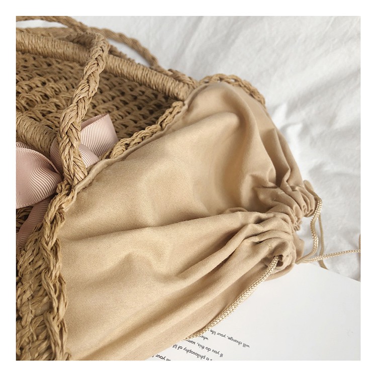 Labonia-Túi cói đi biển hanmade