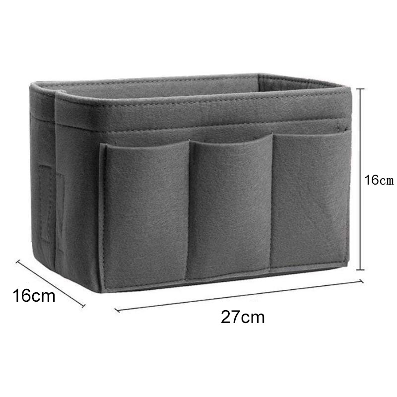 Ngăn đựng đồ chèn bên trong túi xách EVERTONER đa năng tiện dụng bằng vải nỉ cao cấp