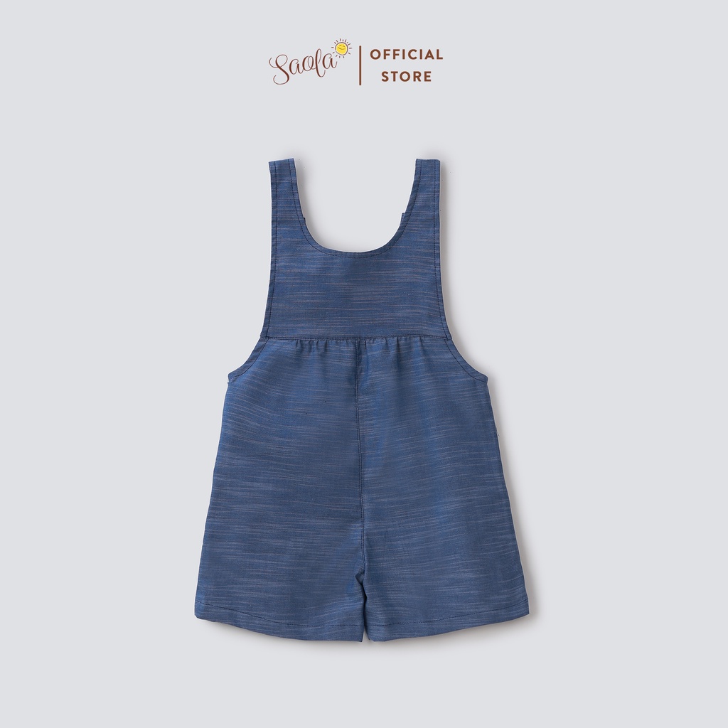 Jumpsuit Chất Liệu Linen Thoáng Mát Cho Bé Mặc Hè - PANDA OVERALLS - JSL010 - SAOLA KIDS CLOTHING