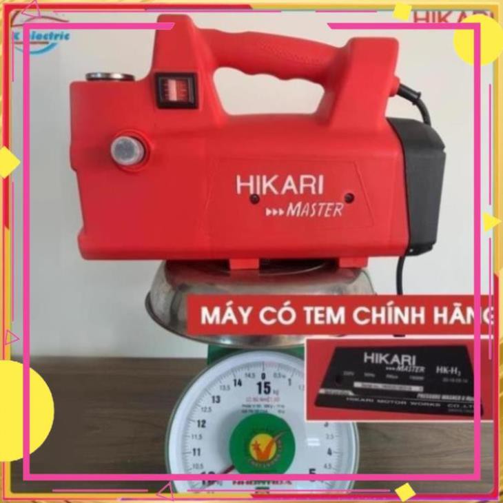 Máy rửa xe mini, Máy xịt rửa cao áp HIKARI HK-H3 - Có áp chống giật + Chống cháy [BH 24 Tháng]