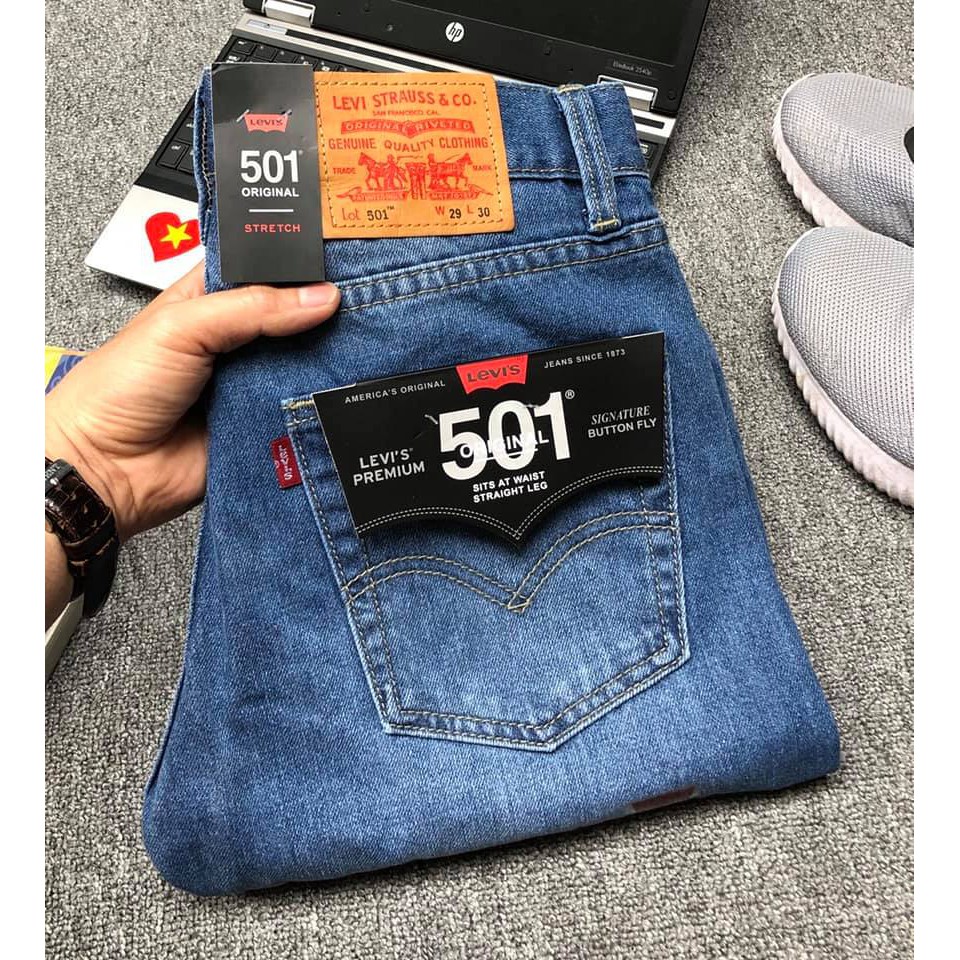 Quần Jeans Levis 501 form suông