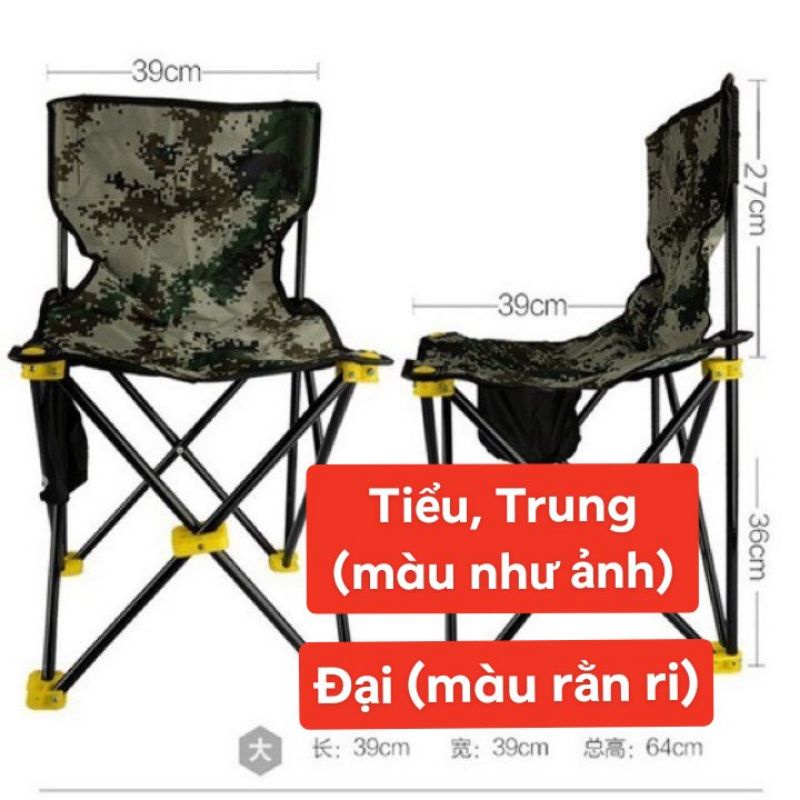 (RẺ VÔ ĐỊCH) Ghế Câu Cá Rằn Ri Xếp Gọn Tiện Lợi | BigBuy360 - bigbuy360.vn