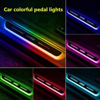Đèn laser chiếu logo công suất lớn usb chuyển động đèn led chào mừng bàn đạp xe hơi không có dây