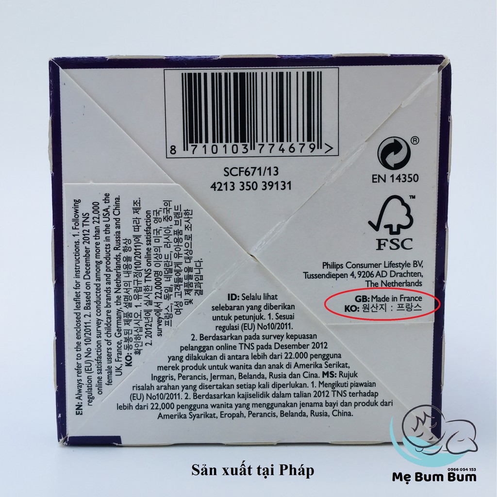 Bình Sữa Thủy Tinh Avent Natural 120-240 ml