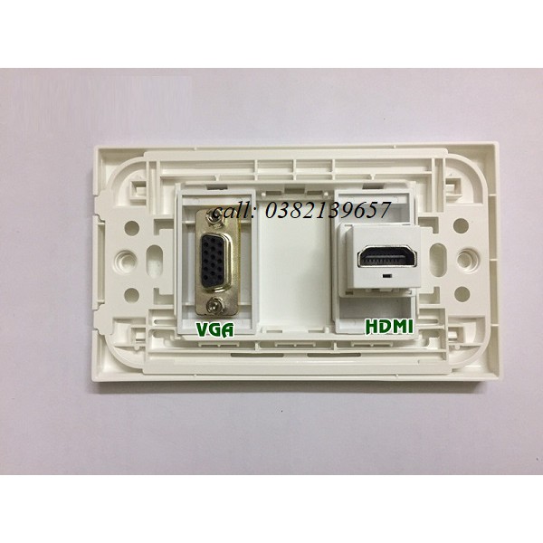 Bộ wallplate HDMI, VGA âm tường - Ổ cắm HDMI, VGA âm tường