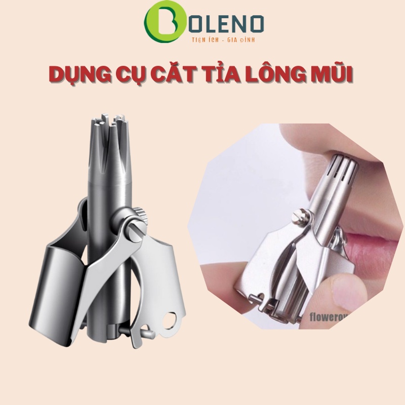 Dụng cụ cắt tỉa lông mũi, Kéo cắt lông mũi thép không gỉ cao cấp