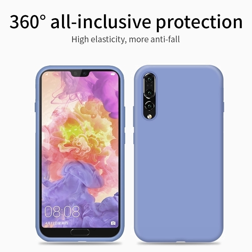 Ốp điện thoại dẻo bằng silicon màu trơn cho Huawei Nova 4 3 3e/P20 Lite 3i 2s
