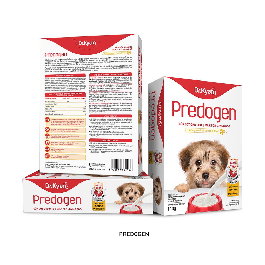 (2 loại HỘP &amp; LON) Sữa Predogen Dinh Dưỡng Cho CHÓ