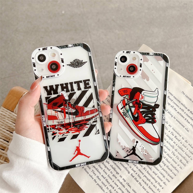 Ốp Điện Thoại Mềm Chống Rơi Họa Tiết Giày Nike Jordan & Nike Cho iPhone 11 12 13 Pro Max 14 Pro XR XS Max 14 Pro Max