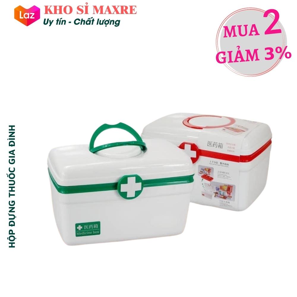 Hộp đựng thuốc, hộp y tế gia đình, tủ nhựa đựng đồ nhiều ngăn đa năng - Tủ thuốc mini cho gia đình