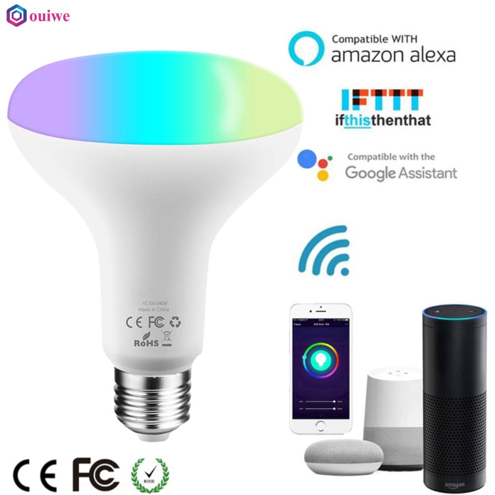 Bóng đèn LED RGB tiết kiệm năng lượng kết nối WiFi điều khiển bằng giọng nói