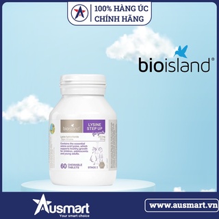 Viên nhai hỗ trợ tăng chiều cao Bio Island Lysine Step Up for Youth 60 viên