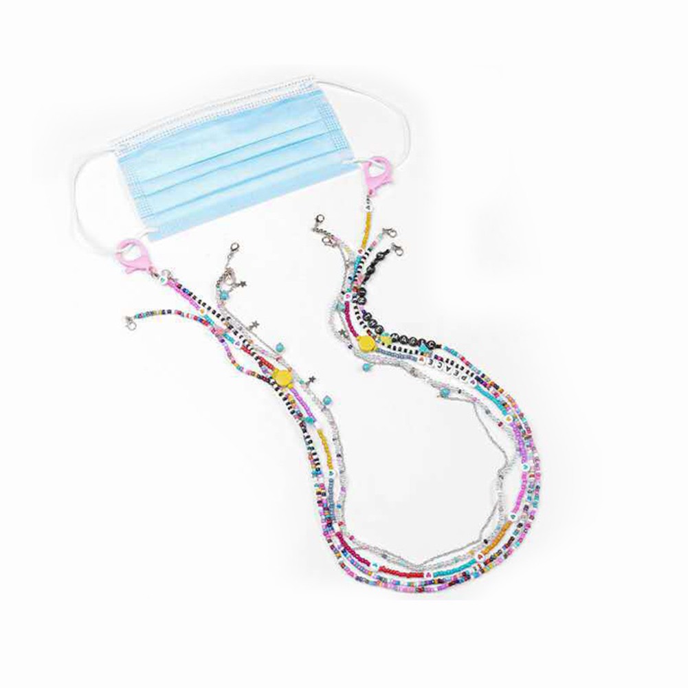 [Hàng mới về] Dây đeo khẩu trang đính hạt thời trang đẹp mắt