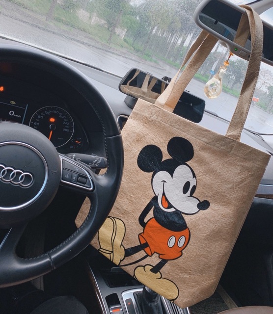 Túi Tote Zara Mickey đen-nâu quá hot (chat trước với shop ạ)