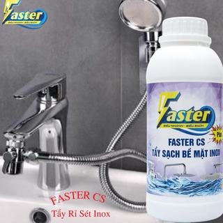 Tẩy rỉ sét Inox, Vòi hoa sen, Gật gù nóng lạnh, Sen vòi, Không mùi, Diệt khuẩn, Faster CS Plus 500ml