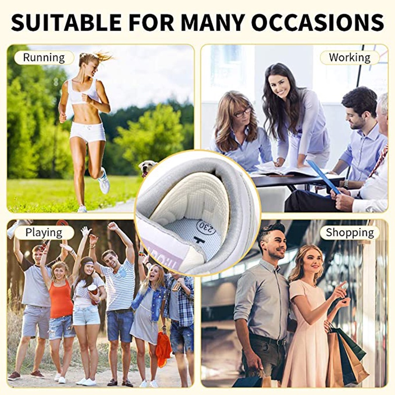 1 Pair Men Soft Self-Adhesive Adjustable Size Foot Heel Sticker / Women High Heels Anti-wear Thick Foot Heel Pads