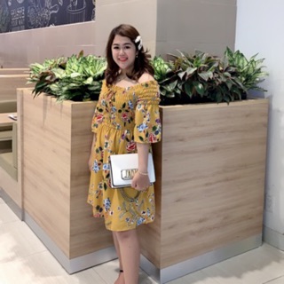 Đầm hoa trễ vai bigsize