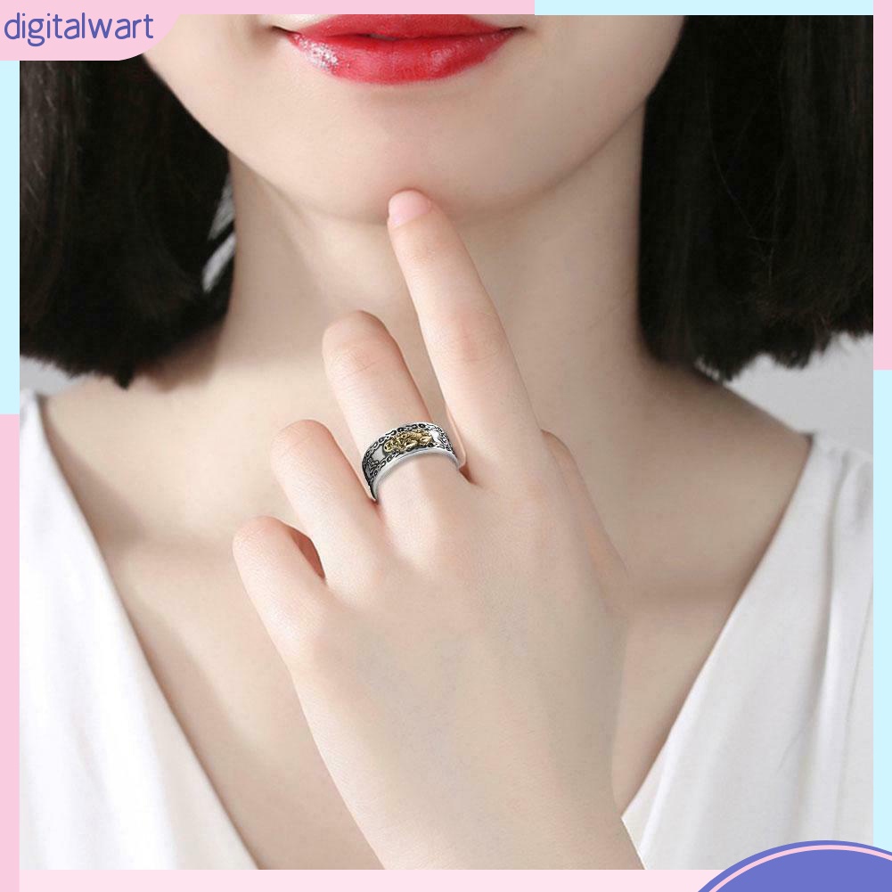 Nhẫn Hở Mạ Bạc Hình Trái Tim Rỗng Thời Trang Dành Cho Nam