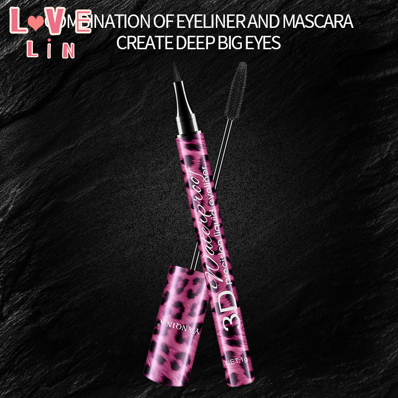 [Hàng mới về] Set mascara và bút kẻ mắt 2 trong 1 chống nước và mồ hôi trang điểm làm đẹp