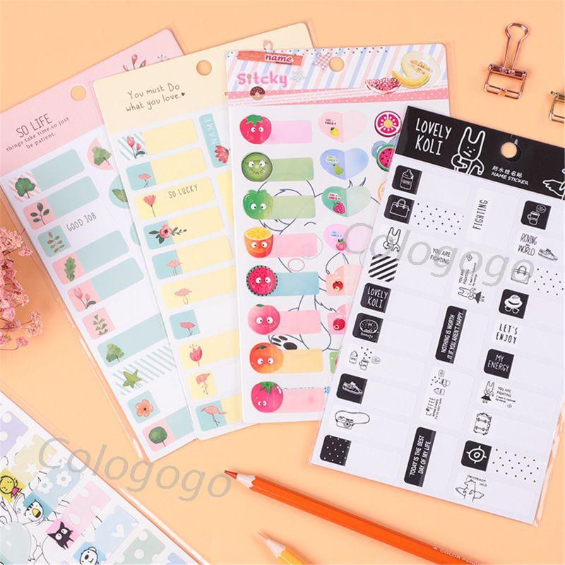 Sticker Dán Bảng Tên Chống Thấm Nước Tiện Dụng Cho Gia Đình