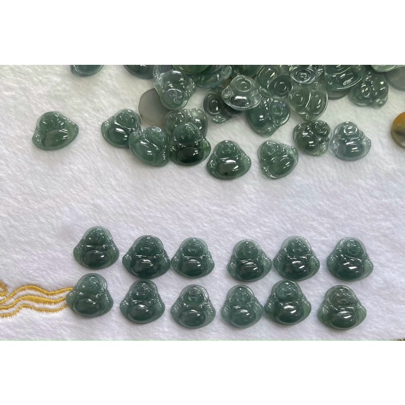 Mặt dây chuyền Phật Di Lặc lam ngọc size nhỏ