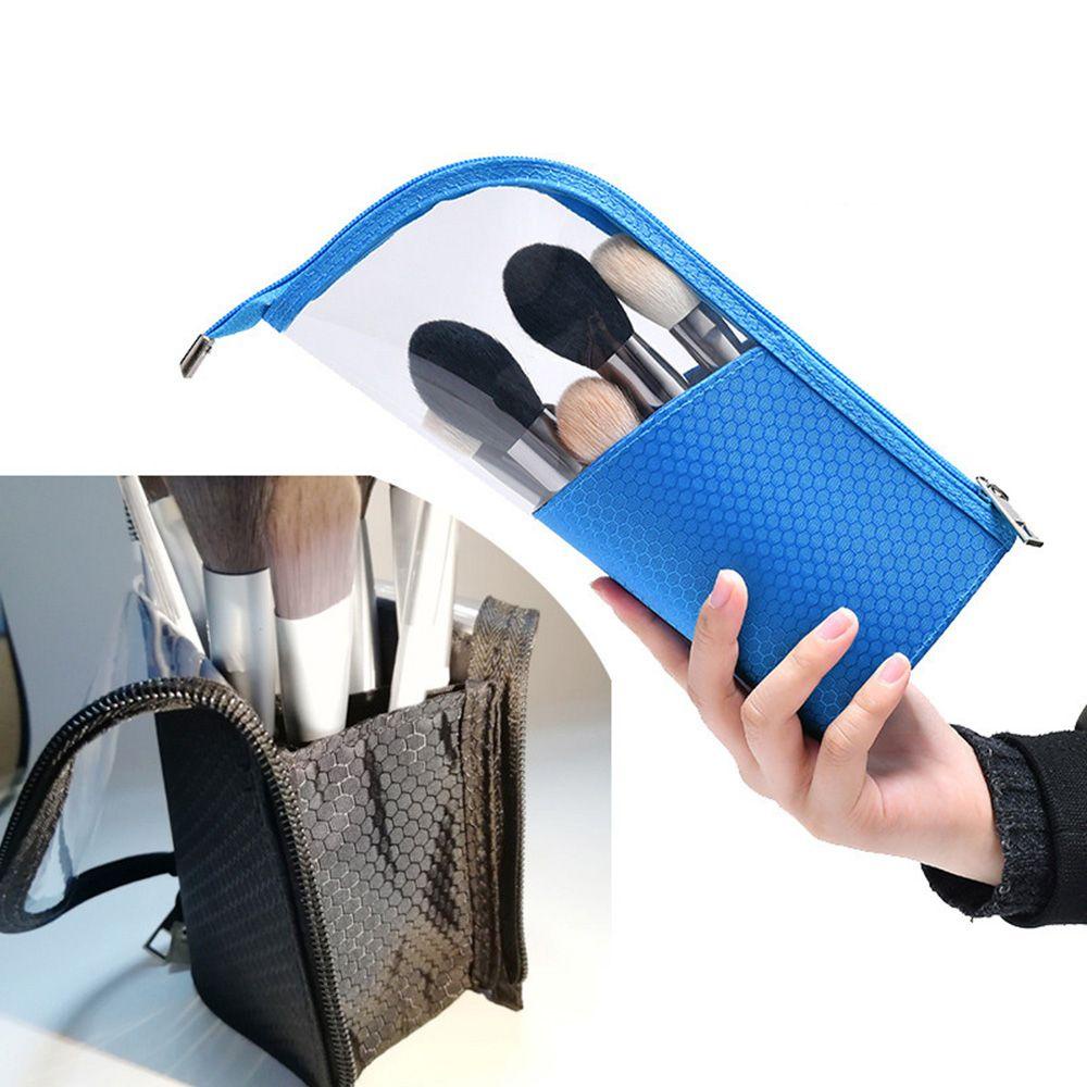 Túi Đựng Mỹ Phẩm DYRUIDOJ Chất Nylon Trong Suốt Chống Thấm Nước Có Khóa Kéo Đa Năng Tiện Dụng Cho Du Lịch