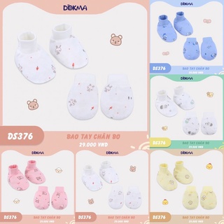 Set Bao Tay Chân Dokma cho trẻ sơ sinh, Cotton mềm, không hằn