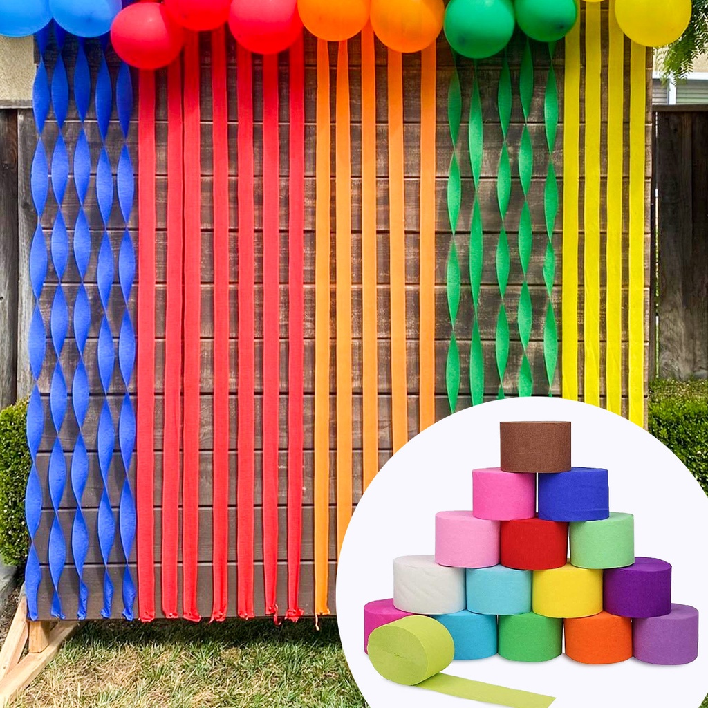 Set 10 cuộn giấy nến trang trí tiệc cưới