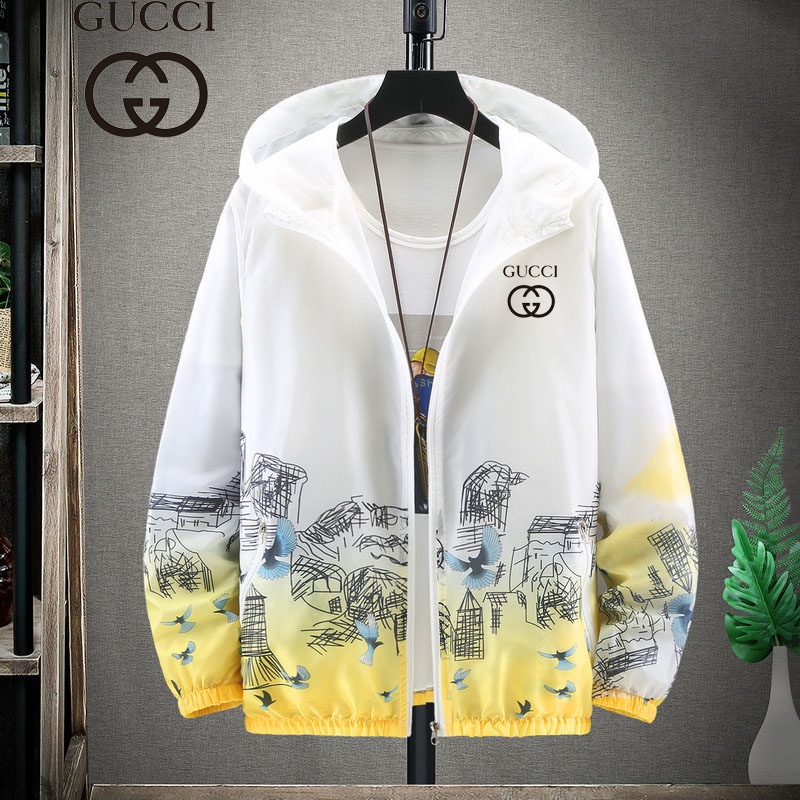 Áo Khoác Thể Thao Gucci Chống Tia Uv Chống Nắng Thoáng Khí Nhanh Khô Thời Trang Mùa Hè Cho Nam Và Nữ