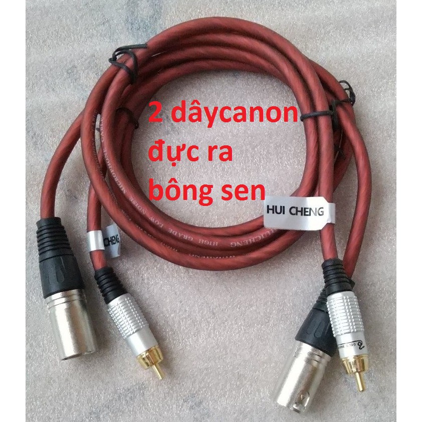 2 DÂY CHUYỂN ĐỔI TÍN HIỆU CANON ĐỰC RA AV BÔNG SEN - 1 MÉT